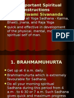 20 Important Spiritual Instructions by Sri Swami Sivananda