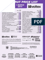 Cabstrut Price List March 2014