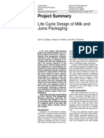 Life Cycle Design of Milk and Juice Packaging: Project Summary