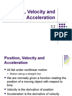 Position, Velocity and Acceleration