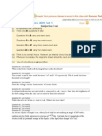 Physics 2004 Set 1: Subjective Test