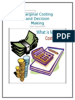 Marginal Costing and Decision Making