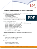 Huawei-WCDMA Radio Network Performance Management Training