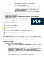 GATE 2014: General Instructions During Examination: Common Data Button That Appears On The Screen