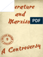 Mikhail Lifshitz - Literature and Marxism, A Controversy