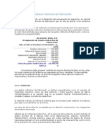 Presupuesto de Gastos Indirectos de Fabricación