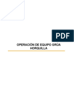 Manual Operación de Grua Horquilla