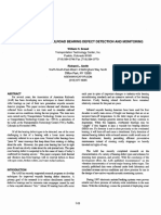 On-Board Real-Time Railroad Bearing Defect Detection and Monitoring Sneed