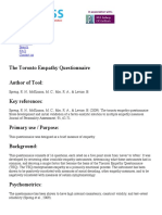 Scoring Guide Toronto Empathy Questionnaire Measurement Instrument Database For The Social Sciences