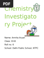 Chemistry Investigatory Project