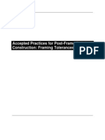 Accepted Practices For Post-Frame Building Construction: Framing Tolerances