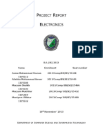 Project Report of Electronics