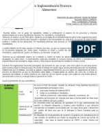 Informe Procesos Almacen