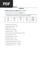 Medical Appendix I