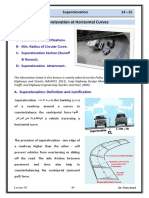 Lec 05 Highway Engineering - Curve Superelevation