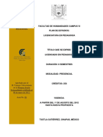 Plan de Estudios 2012