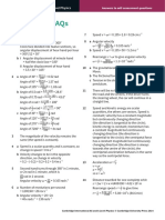 Answers To Saqs: Cambridge International A Level Physics