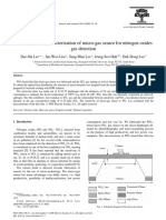 Fabrication and Characterization of Micro-Gas Sensor For Nitrogen Oxides Gas Detection