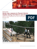 CSB - 7 Key Lessons To Prevent Worker Deaths During Hot Work in &amp Around Tanks