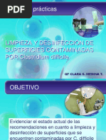 Limpieza y Desinfección de Superficies Contaminadas Con Clostridium Difficile