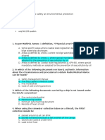 Ship Safety An Environmental Protection Instruction:: Total Time 120 Min Total Question 50 Uscg First 200 Question