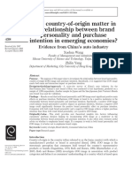 023 Does Country of Origin Matter in The Relationship Between Brand Personality and Purchase Intention in Emerging Economies