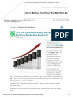 Oil & Gas Investment Banking