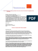 10-04-12 Request For Inquiry by Senator Carl Levine, Chair of The Senate Investigations Sub-Committee