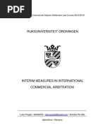 Interim Measures in International Commercial Arbitration