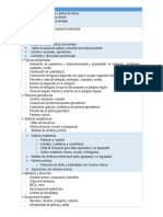 Esquema de Campos Temáticos en El Area de Matematica Primero de Secundaria