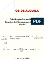 Haletos de Alquila Substituição e Eliminação