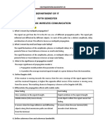 Fifth Semester Wireless Communication Two Marks With Answers Regulation 2013