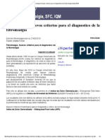 Fibromialgia - Nuevos Criterios para El Diagnostico de La Fibromialgia Mayo 2010