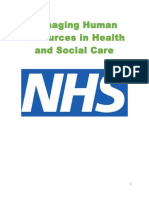 Managing Human Resources in Health and Social Care