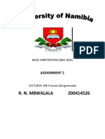 R. N. Mbwalala 200414526: Assignment 1