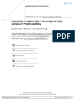 Oslen, Svrcek & Young 2005 - Plantwide Control Study of A Vinyl Acetate Monomer Process Design