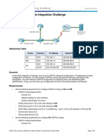 5.3.1.2 Packet Tracer - Skills Integration Challenge Instructions