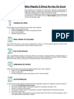 Informática - Excel Dicas - Como Ser Mais Rápido e Eficaz No Excel