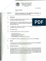 CMO No.19 2015 Revised Procedures For The Mandatory Submission of Electronic Sea Manifest in E2M