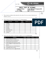 Daily Test Chapter Adaptation and Ecosystem