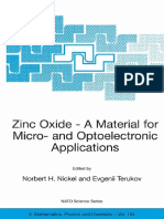 (Norbert H. Nickel, Evgenii Terukov) Zinc Oxide