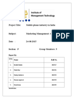 Mobile Phone Market in India (2015)