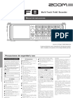 Zoom F8 Multitrack Field Recorder (Manual de Instrucciones)