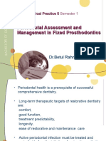 Periodontal Assessment and Managment in Fixed Prosthodontics