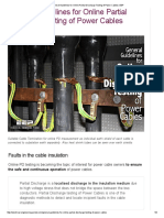 General Guidelines For Online Partial Discharge Testing of Power Cables - EEP