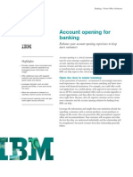 IBM Banking: Transformed Account Opening With Streamlined Banking Processes