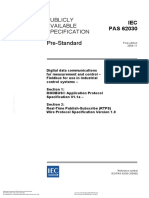 IEC PAS 62030 Real-Time Publish-Subscribe (RTPS) Wire Protocol Specification Version 1.0