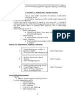 Identifying Market Segments, Targeting & Positioning