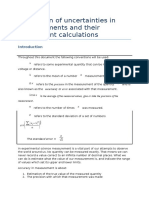 Estimation of Uncertainties