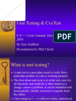 C++ Unit Testing With CxxTest